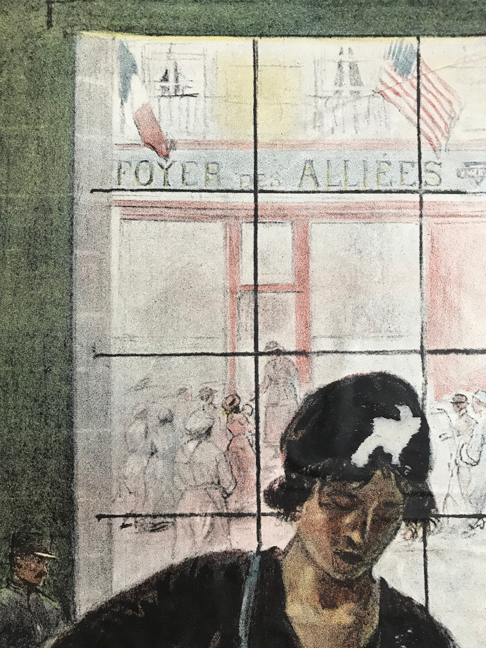 Four Years in the Fight - The Women of France, antique WW1 poster, 1918 - HAPPIEST KID FINDS - Museum-quality antique and vintage posters, original art, preservation and restoration