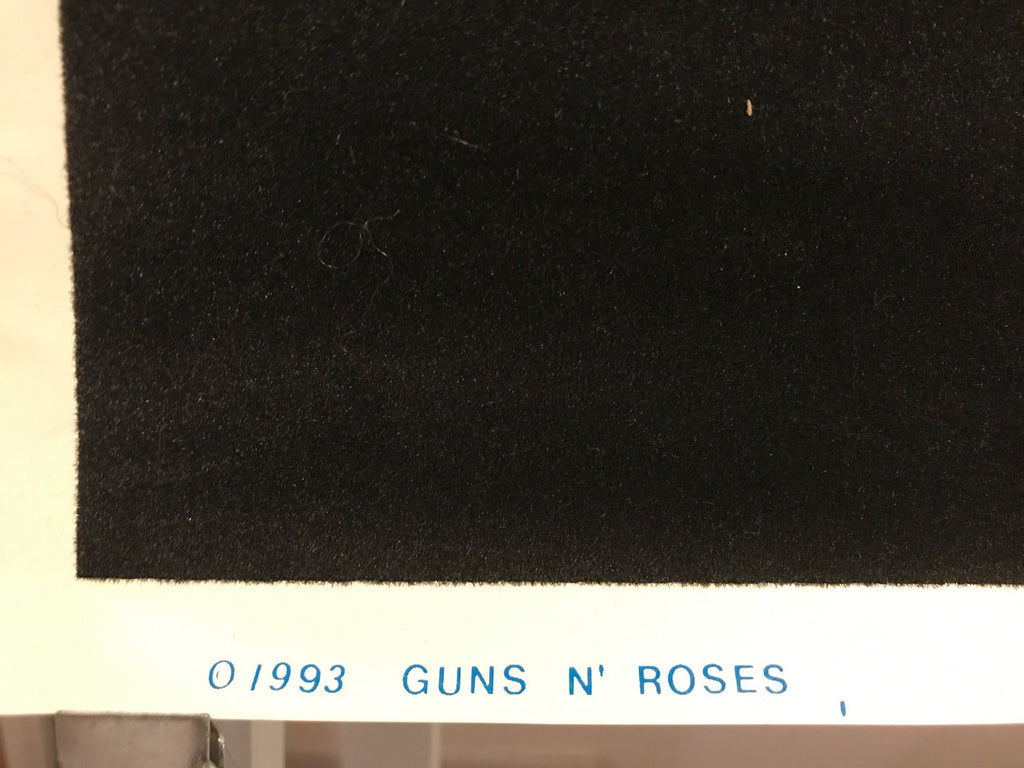 Guns N' Roses, Bad Apples, Vintage flocked blacklight music poster, 1993 - HAPPIEST KID FINDS - Museum-quality antique and vintage posters, original art, preservation and restoration