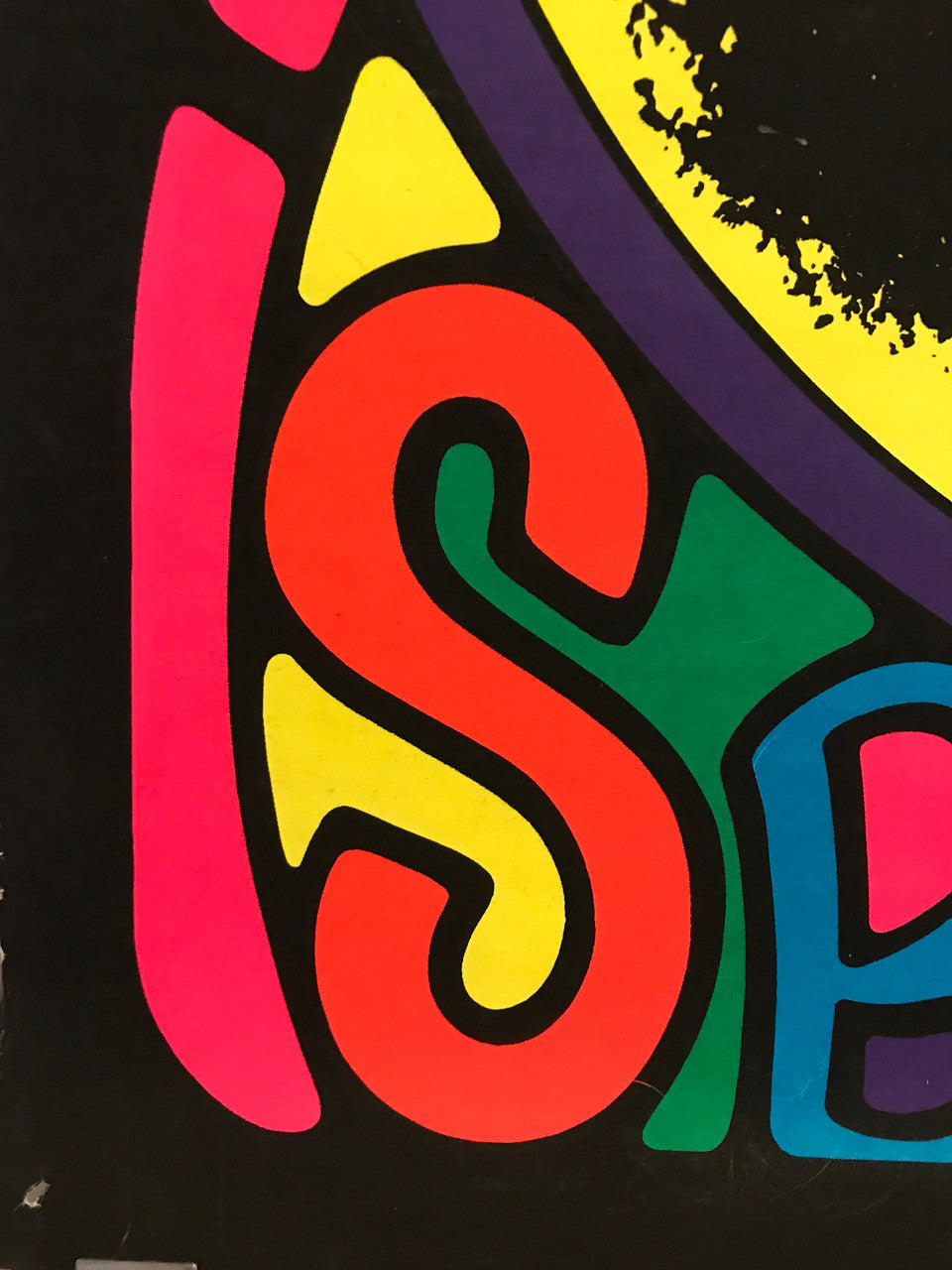 Hair Is Beautiful, vintage blacklight poster, 1968 - HAPPIEST KID FINDS - Museum-quality antique and vintage posters, original art, preservation and restoration