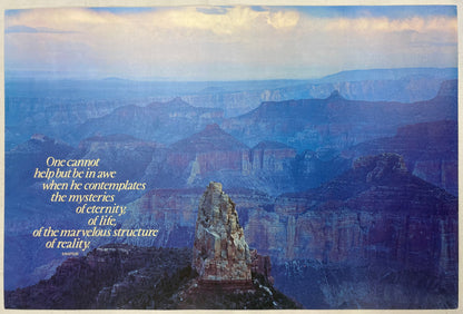 One Cannot Help But Be in Awe..,  vintage Argus Motivational Poster #2016 - HAPPIEST KID FINDS - Museum-quality antique and vintage posters, original art, preservation and restoration