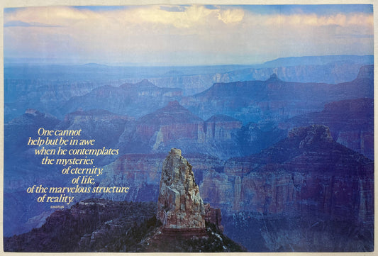 One Cannot Help But Be in Awe..,  vintage Argus Motivational Poster #2016