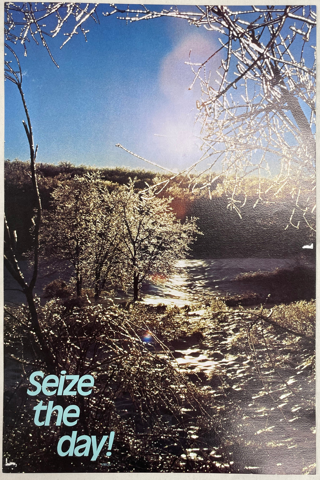 Seize the Day!, vintage Argus motivational poster #2028
