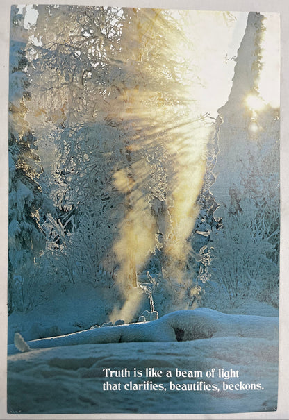 Truth is Like a Beam of Light, vintage Argus motivational poster, #631