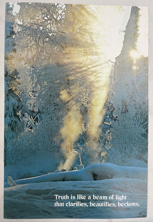 Truth is Like a Beam of Light, vintage Argus motivational poster, #631