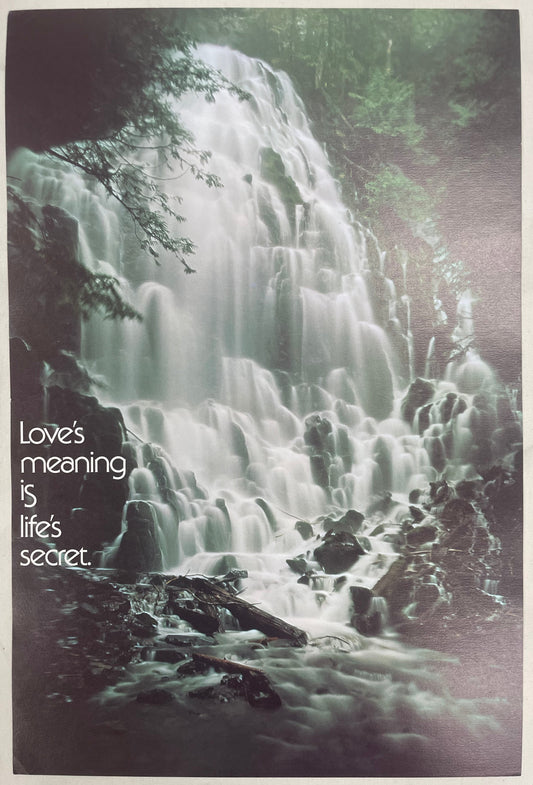 Love’s Meaning is Life’s Secret,
vintage Argus Communications Motivational Poster #748