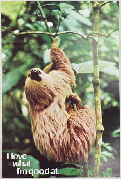 I Love What I'm Good At., vintage Argus Communications Motivational Poster #2097 - HAPPIEST KID FINDS - Museum-quality antique and vintage posters, original art, preservation and restoration