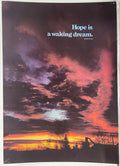 Hope is a Waking Dream., vintage Argus Communications Motivational Poster #601