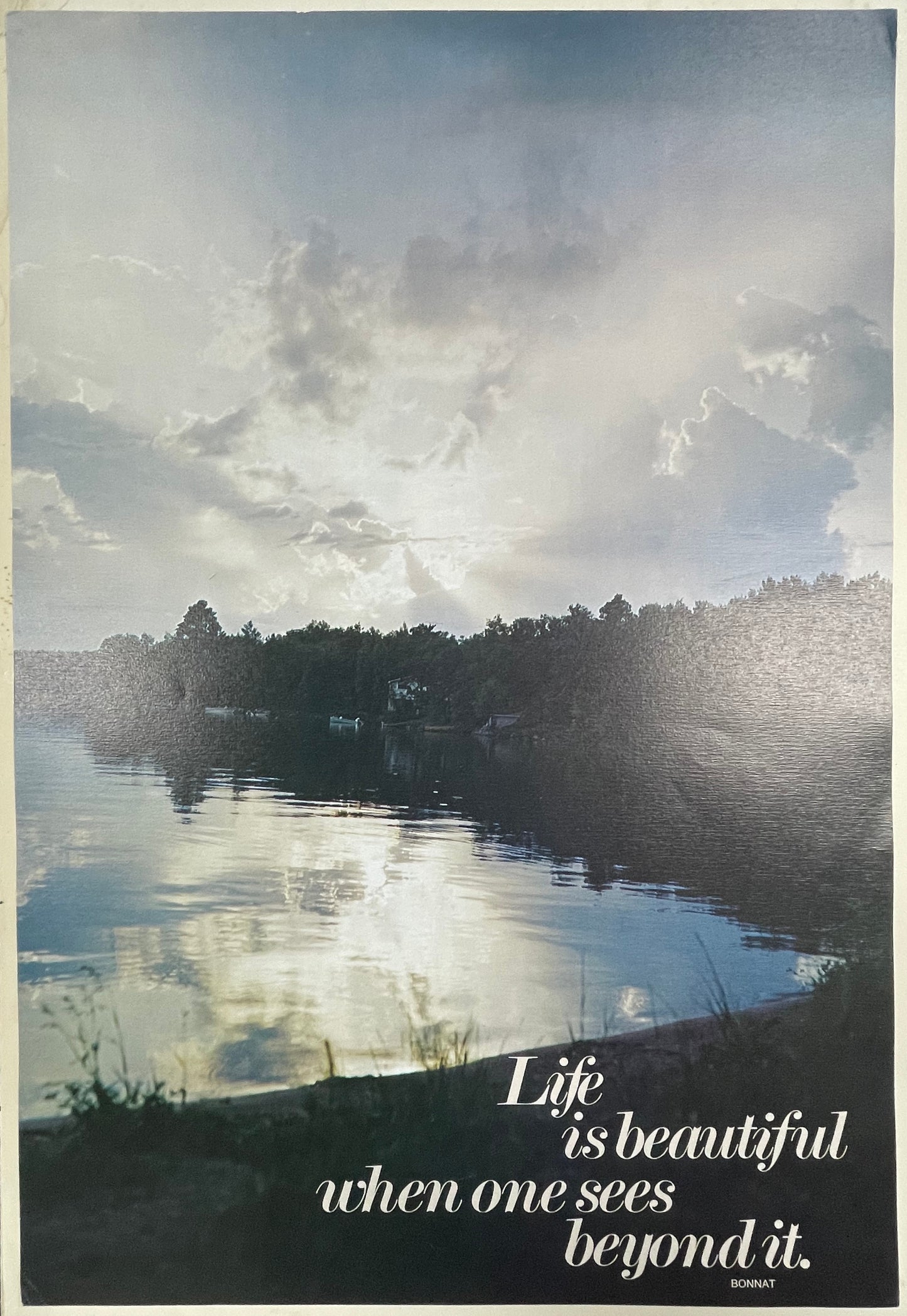Life is Beautiful When One Sees Beyond It., vintage Argus Communications Motivational Poster #763