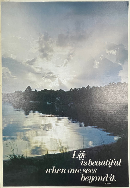 Life is Beautiful When One Sees Beyond It., vintage Argus Communications Motivational Poster #763