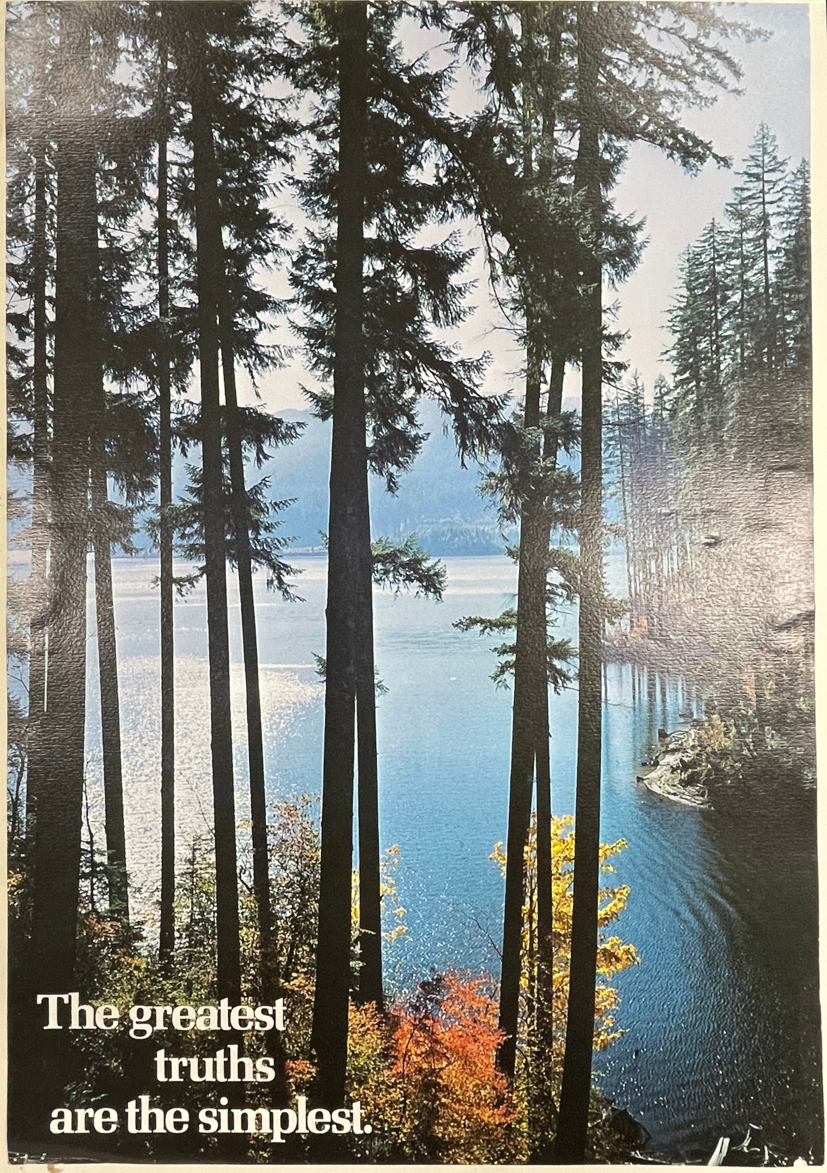 The Greatest Truths Are the Simplest., vintage Argus Communications Motivational Poster #792