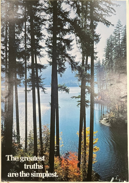 The Greatest Truths Are the Simplest., vintage Argus Communications Motivational Poster #792