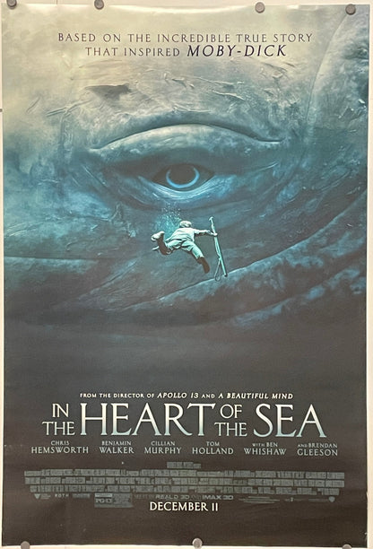 In the Heart of the Sea, original (double-sided) Teaser Film Poster, 2015
