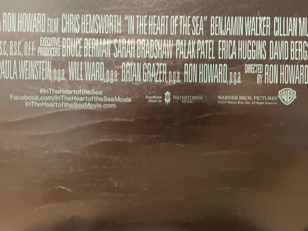 In the Heart of the Sea, original (double-sided) Teaser Film Poster, 2015 - HAPPIEST KID FINDS - Museum-quality antique and vintage posters, original art, preservation and restoration