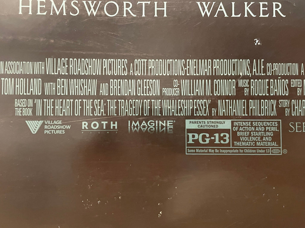 In the Heart of the Sea, original (double-sided) Teaser Film Poster, 2015 - HAPPIEST KID FINDS - Museum-quality antique and vintage posters, original art, preservation and restoration