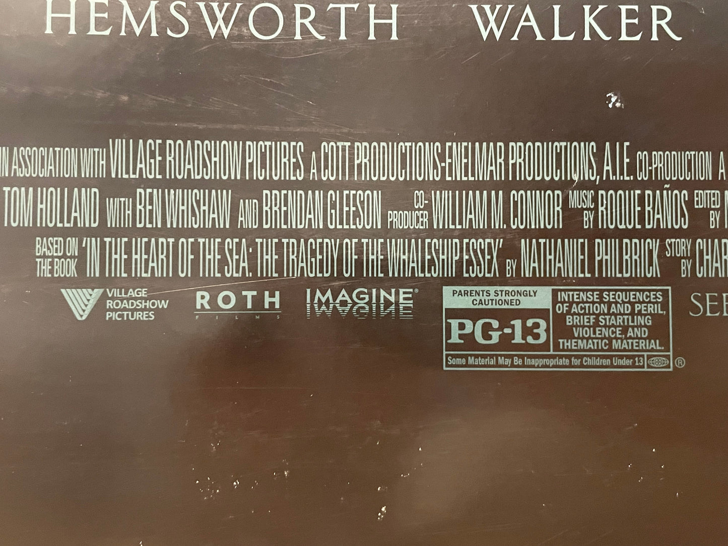 In the Heart of the Sea, original (double-sided) Teaser Film Poster, 2015