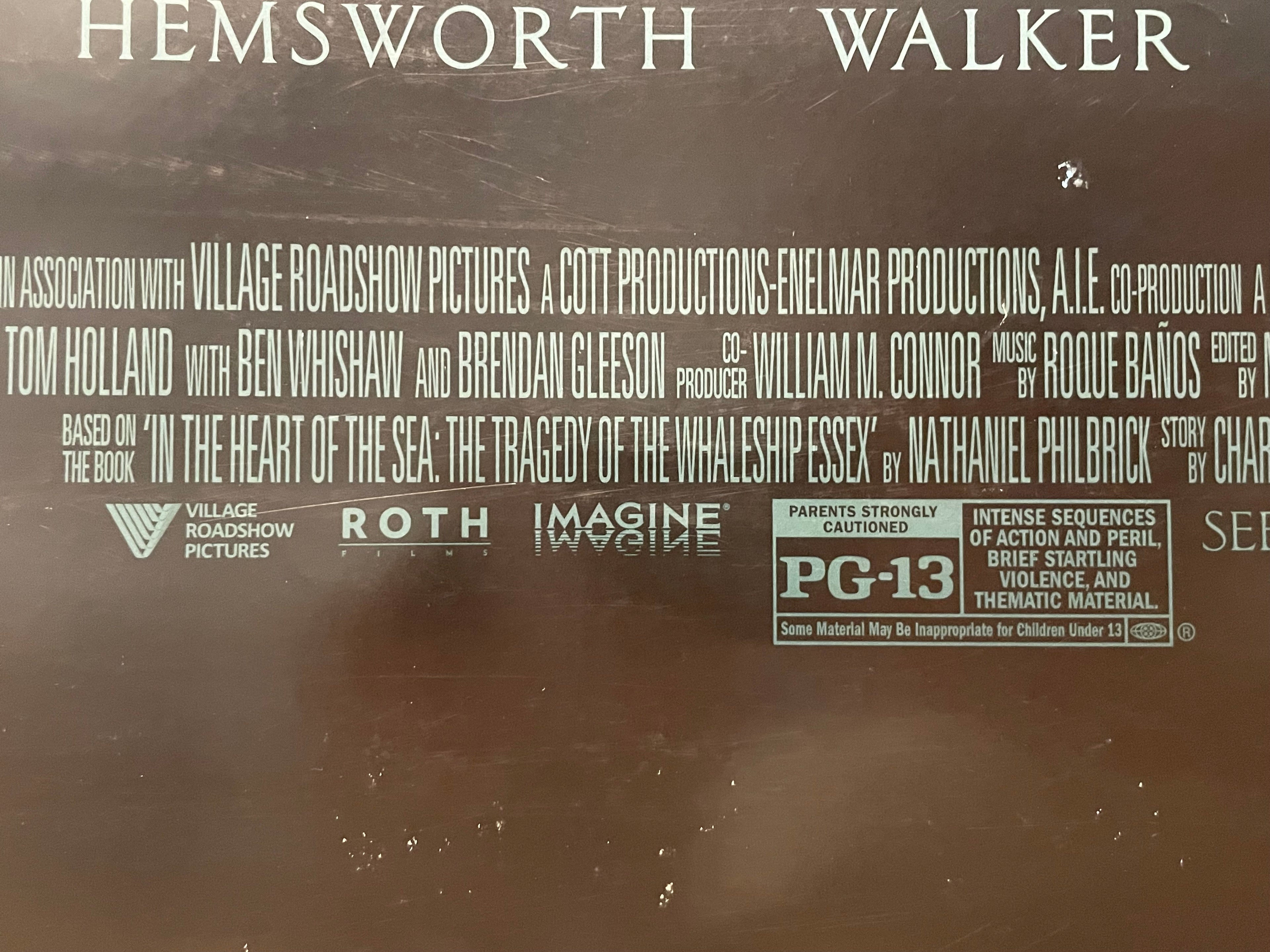 In the Heart of the Sea, original (double-sided) Teaser Film Poster, 2015 - HAPPIEST KID FINDS - Museum-quality antique and vintage posters, original art, preservation and restoration