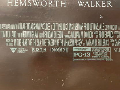 In the Heart of the Sea, original (double-sided) Teaser Film Poster, 2015 - HAPPIEST KID FINDS - Museum-quality antique and vintage posters, original art, preservation and restoration