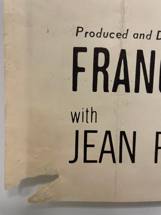 “The 400 Blows” (Les Quatre Cents Coups), rare vintage US Film Poster release 1959 - HAPPIEST KID FINDS - Museum-quality antique and vintage posters, original art, preservation and restoration