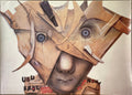 Ubu Król. Improwizacje, vintage Polish theater poster, 1990