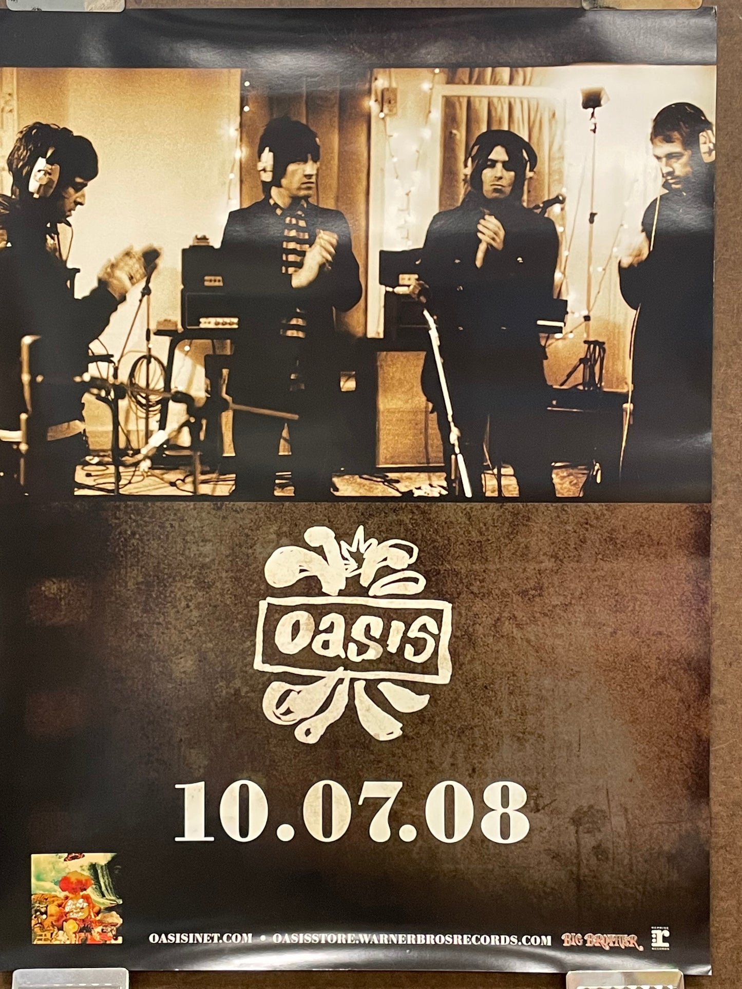 Oasis - Dig Out Your Soul 10.7.08, album promo poster, 2008