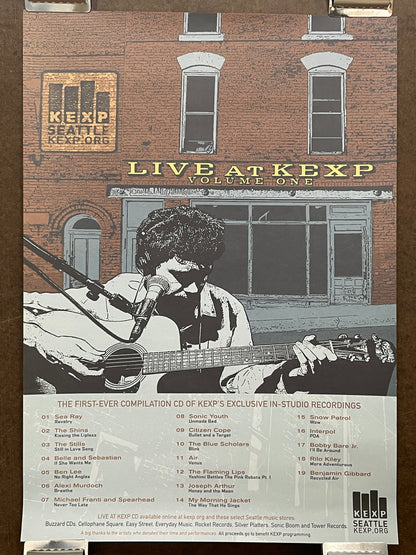 Live at KEXP, Vol.1 Radio station recordings album promo poster, 2005 - HAPPIEST KID FINDS - Museum-quality antique and vintage posters, original art, preservation and restoration
