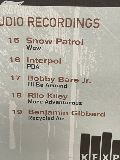 Live at KEXP, Vol.1 Radio station recordings album promo poster, 2005 - HAPPIEST KID FINDS - Museum-quality antique and vintage posters, original art, preservation and restoration