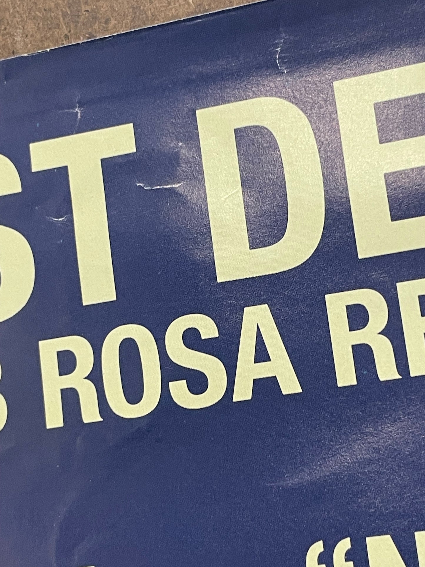 vintage and obscure TEST DEPT., (International) album promo poster, 1988