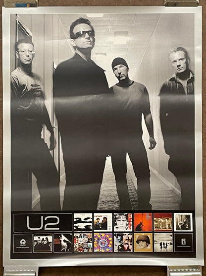 unique U2 discography promo poster, c.2005 - HAPPIEST KID FINDS - Museum-quality antique and vintage posters, original art, preservation and restoration