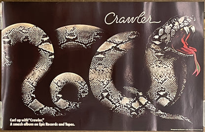 Wicked vintage album promo poster, CRAWLER, 1977 - HAPPIEST KID FINDS - Museum-quality antique and vintage posters, original art, preservation and restoration