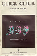 Click Click “Rorschach Testing”, vintage album promo poster, 1988