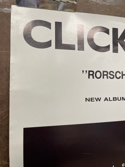 Click Click “Rorschach Testing”, vintage album promo poster, 1988 - HAPPIEST KID FINDS - Museum-quality antique and vintage posters, original art, preservation and restoration