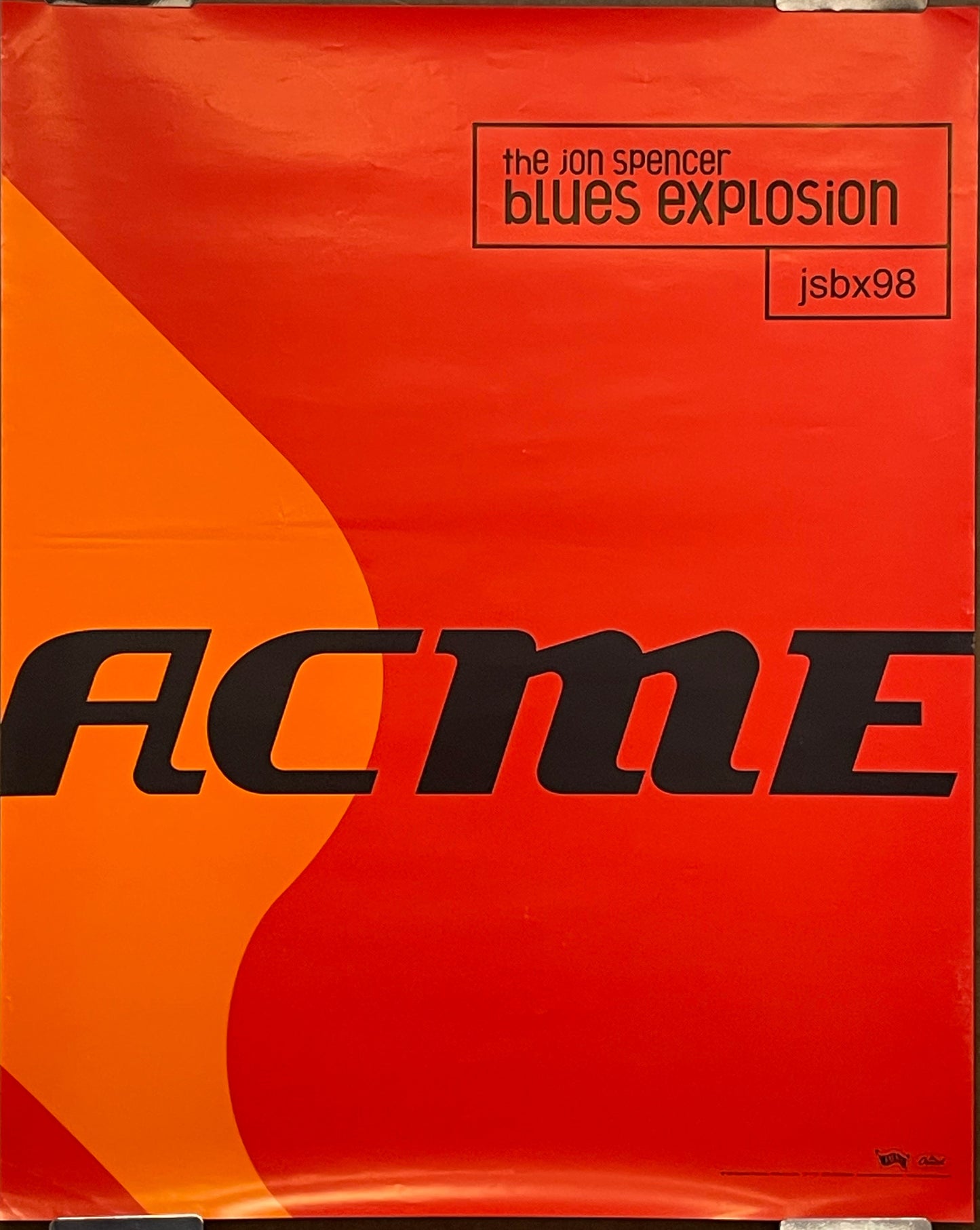 The Jon Spencer Blues Explosion- ACME poster, 1998