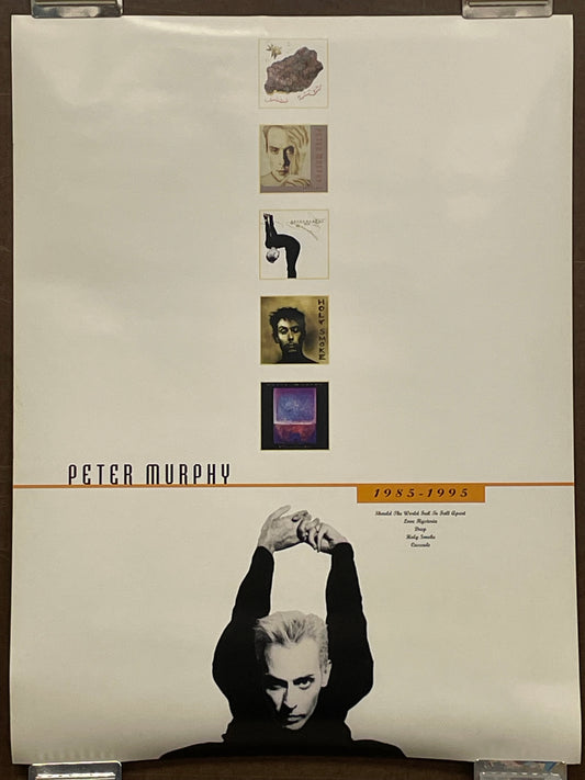 THE BEST OF PETER MURPHY 1985-1995,  double-sided promo poster, 2000 - HAPPIEST KID FINDS - Museum-quality antique and vintage posters, original art, preservation and restoration