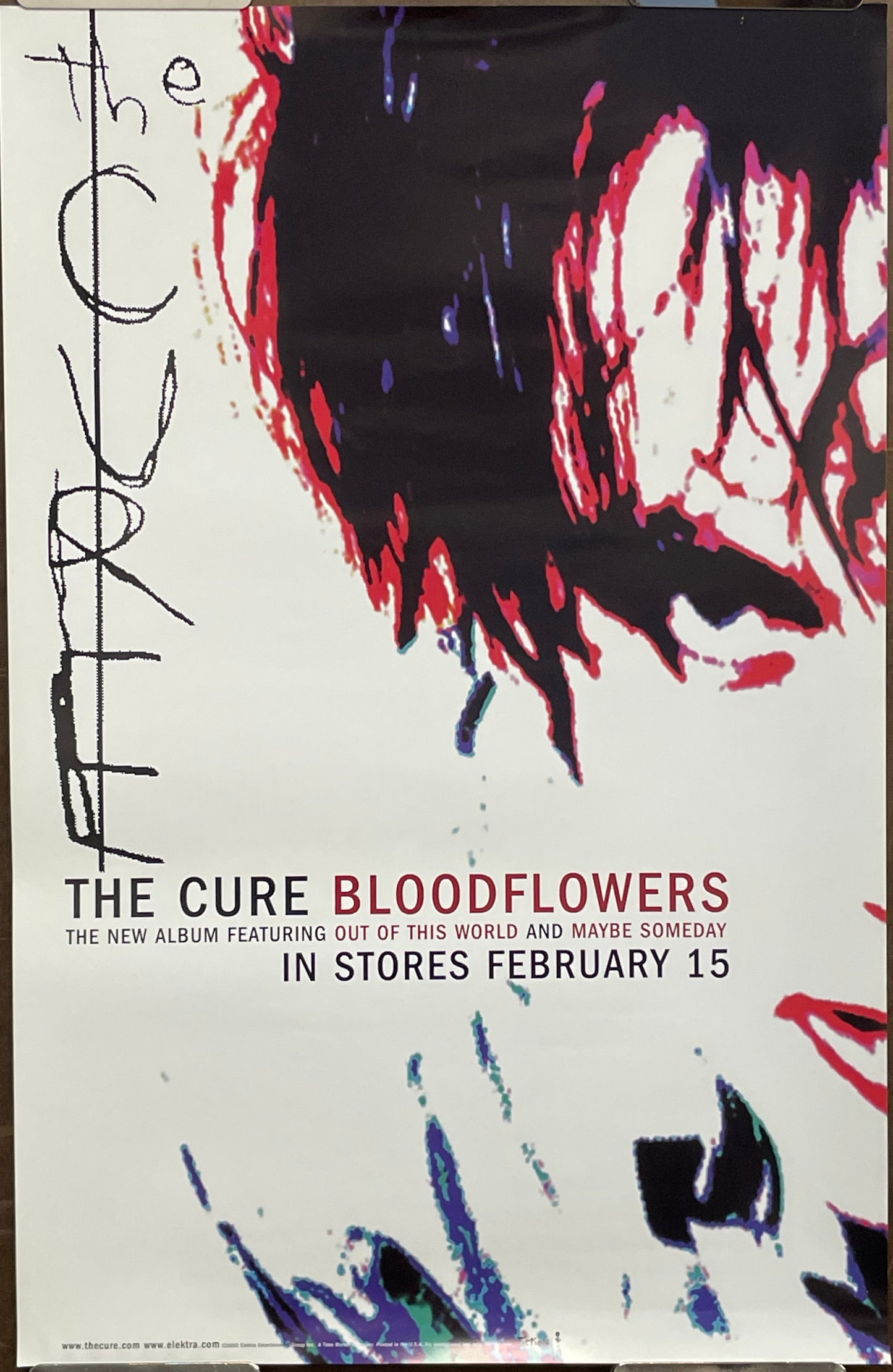 The Cure - Bloodflowers album promo poster, 2000