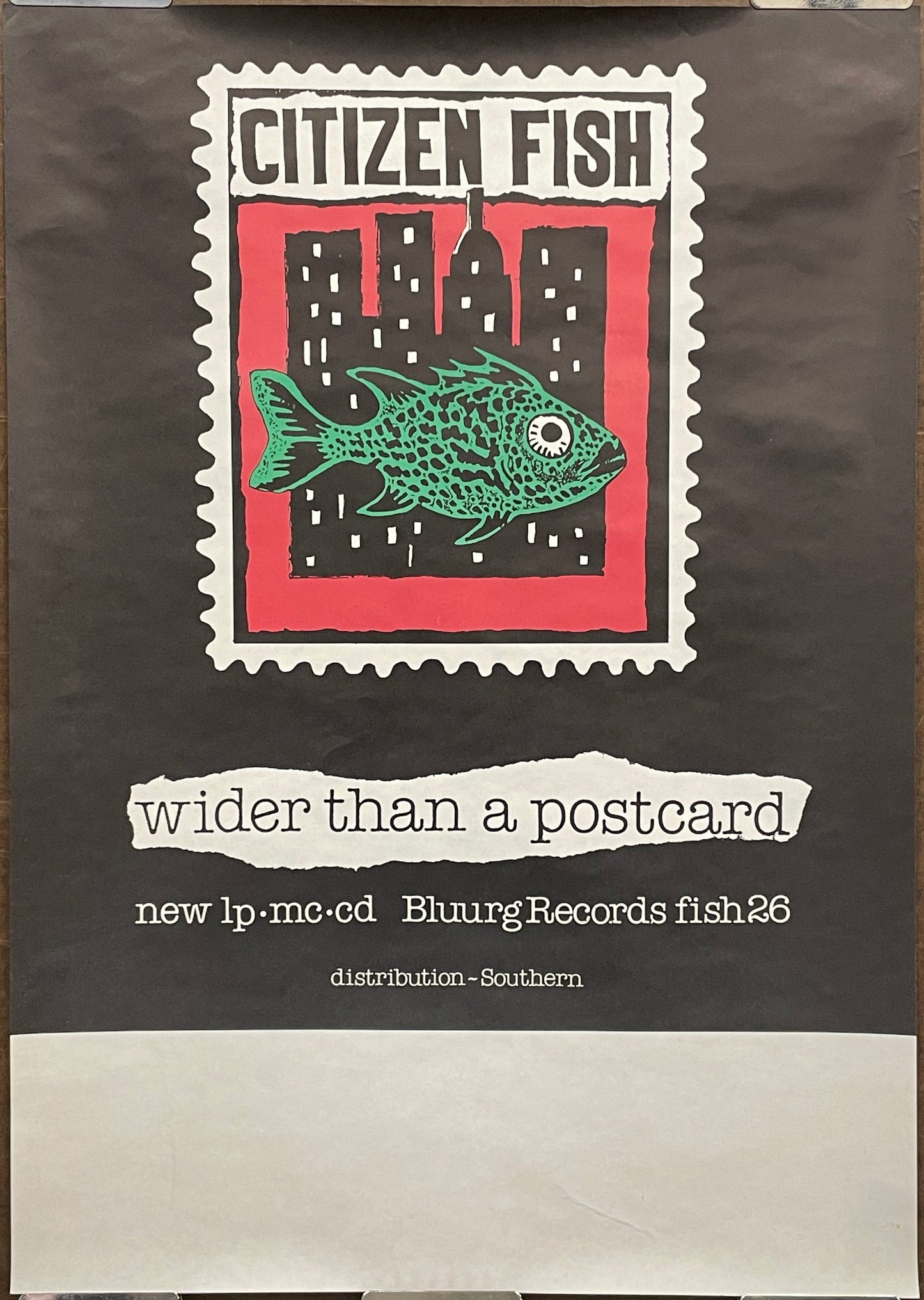 Citizen Fish-Wider Than a Postcard, vintage album promo, 1991