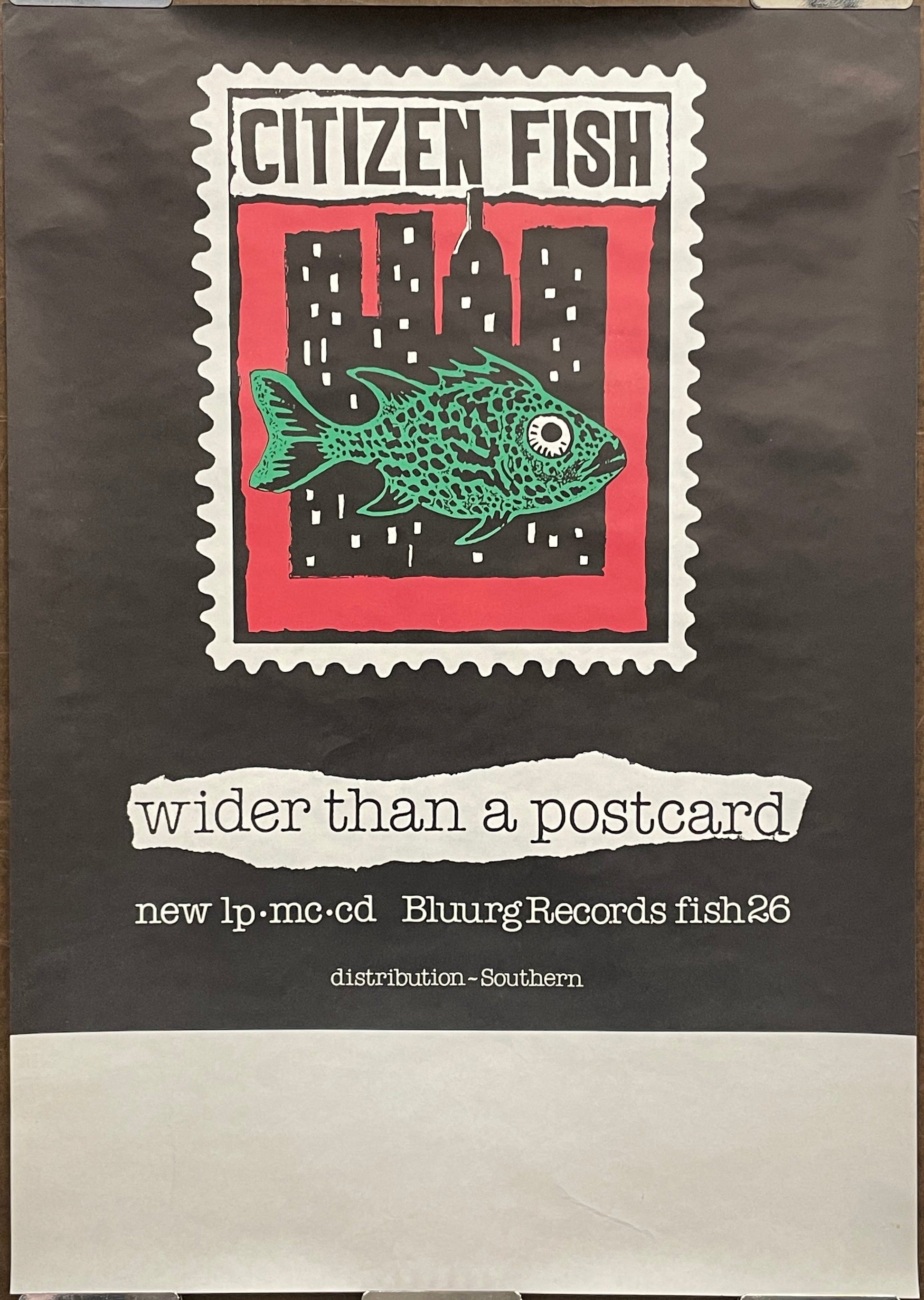 Citizen Fish-Wider Than a Postcard, vintage album promo, 1991