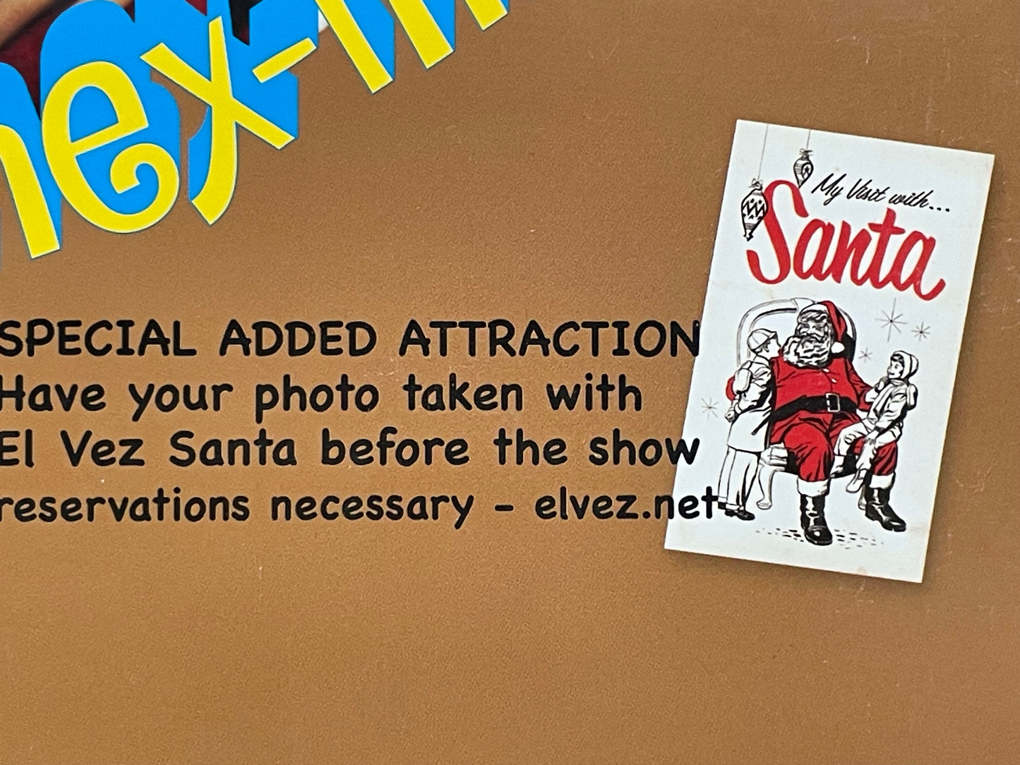 El Vez- Merry Mex-Mas, vintage promo poster, 1994