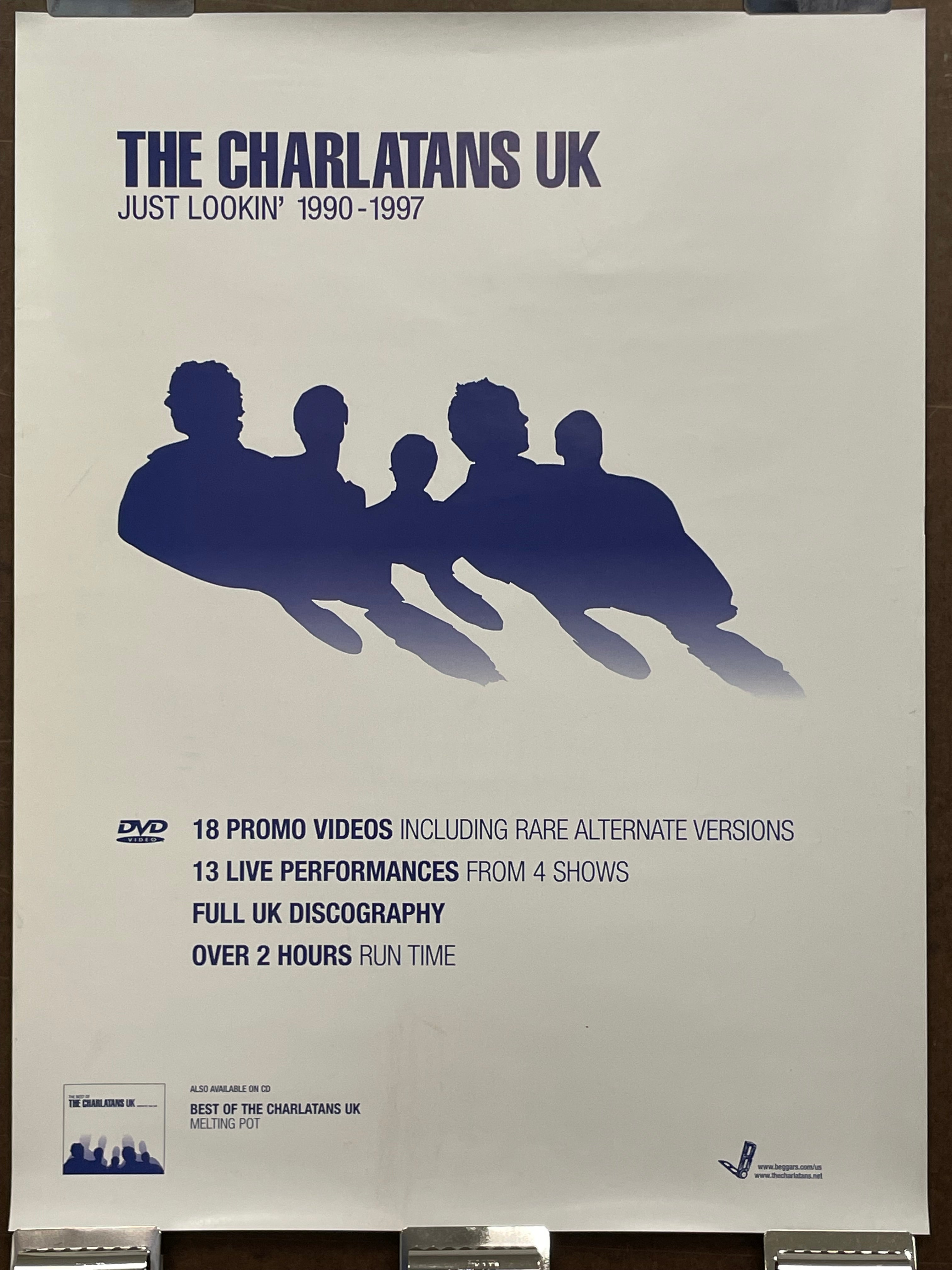 The Charlatans UK, double-sided promo poster, 2007 - HAPPIEST KID FINDS - Museum-quality antique and vintage posters, original art, preservation and restoration