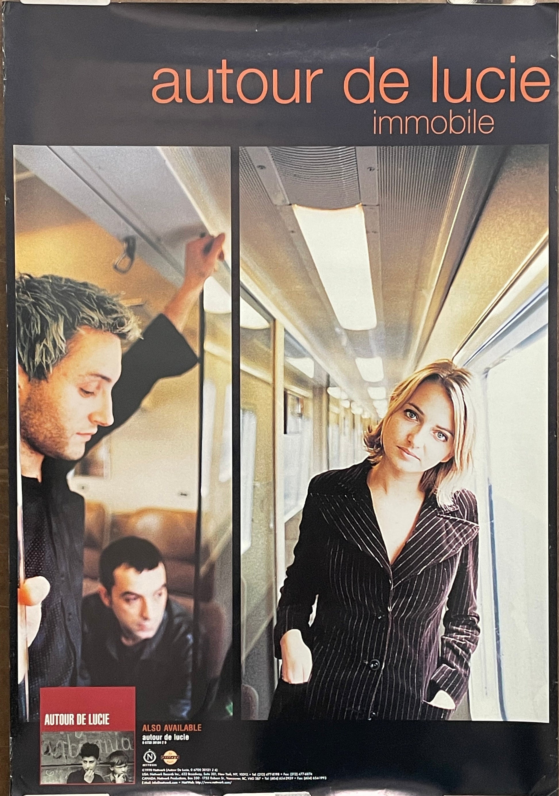  Autour de Lucie - Immobile, vintage promo poster, 1998 at HAPPIEST KID FINDS