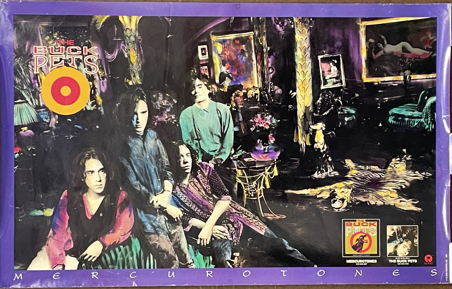 The Buck Pets - Mercurotones, vintage promo poster, 1990