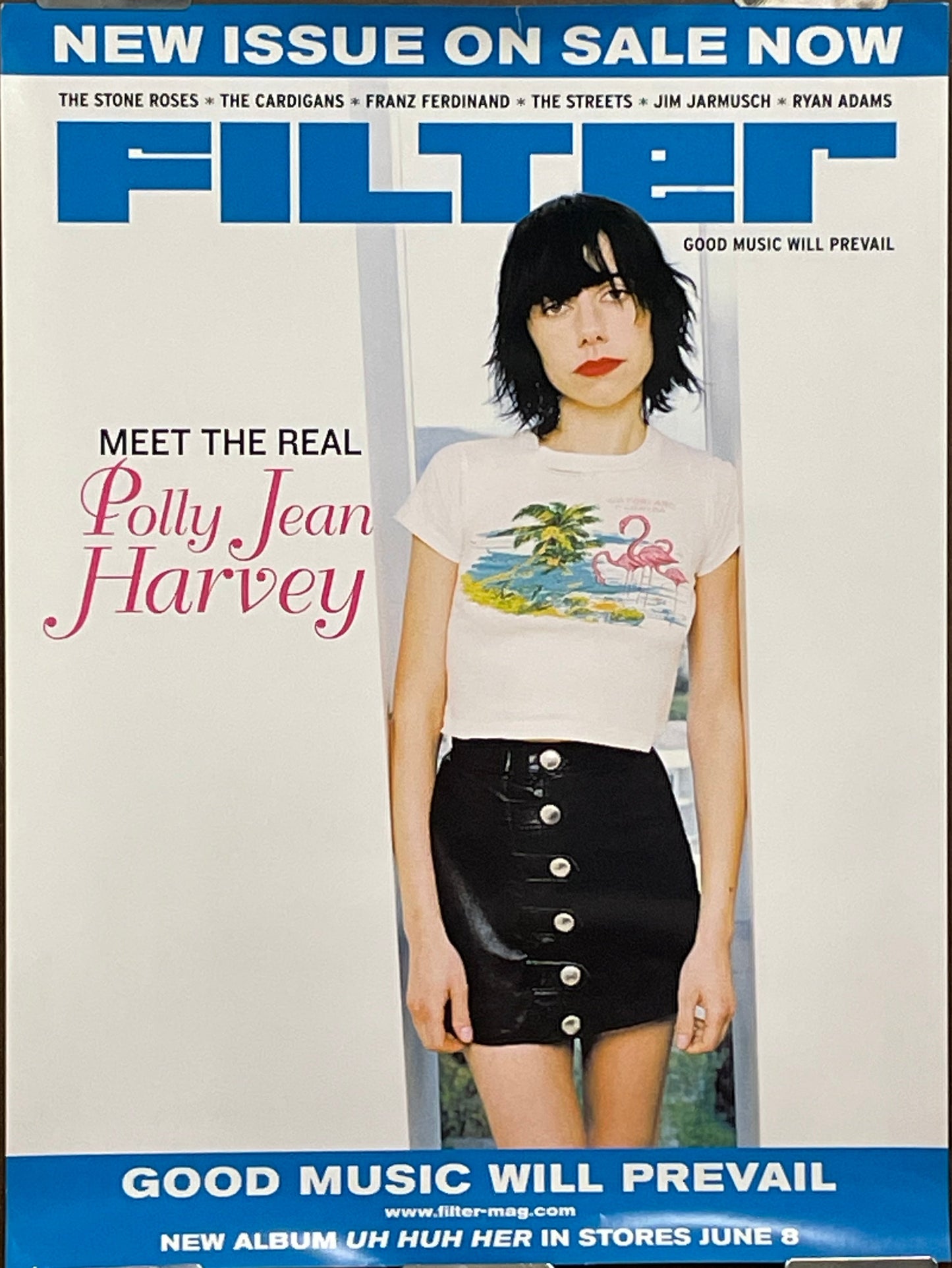FILTER-P.J. Harvey, magazine promo poster, 2004