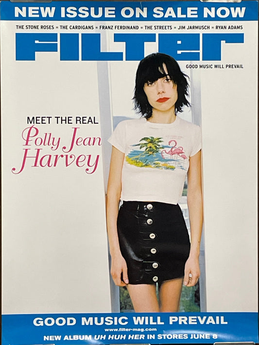 FILTER-P.J. Harvey, magazine promo poster, 2004