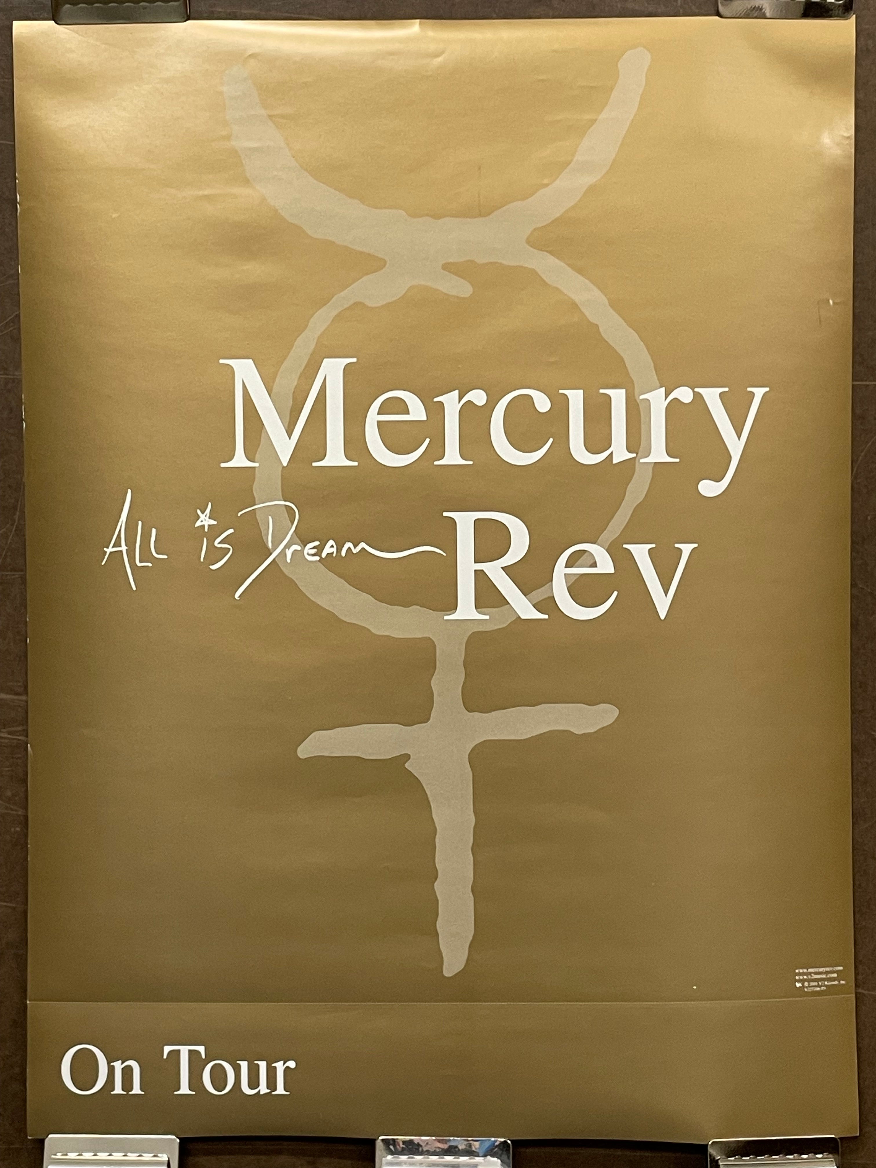 Mercury Rev-All is a Dream tour, stock promo poster, 2001 - HAPPIEST KID FINDS - Museum-quality antique and vintage posters, original art, preservation and restoration
