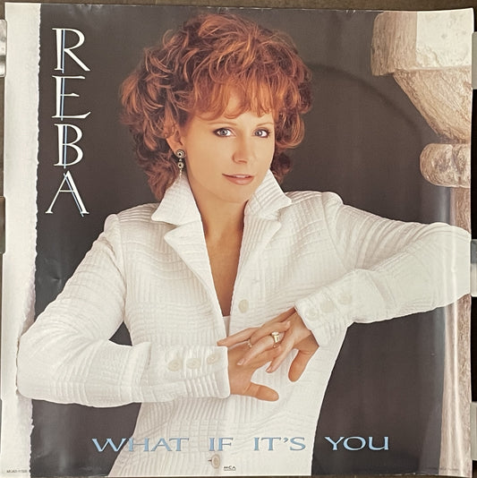 Reba McEntire - What if its You, 2-sided vintage album promo poster, 1996 at Happiest Kid Finds