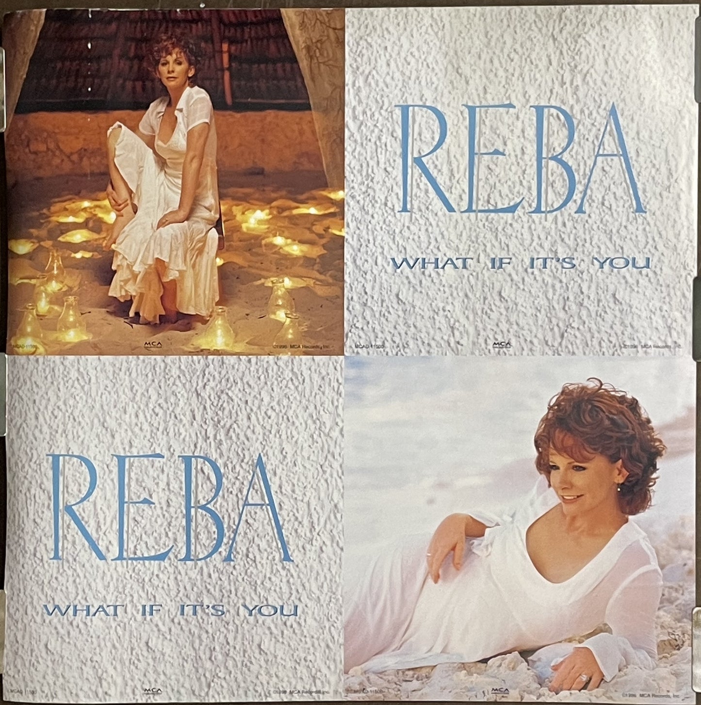 Reba McEntire - What if its You, 2-sided vintage album promo poster, 1996