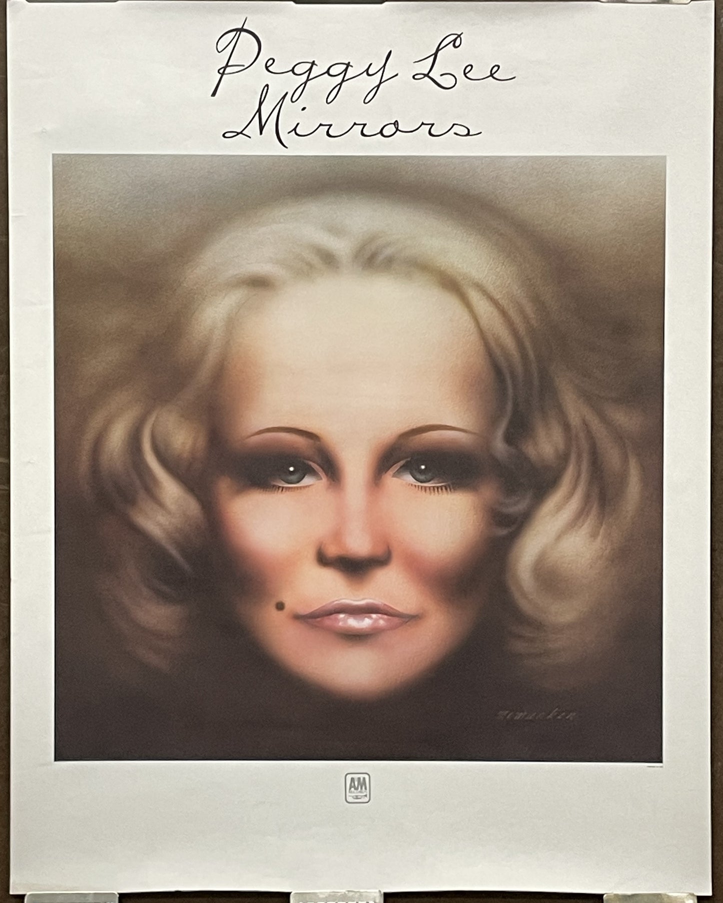 vintage PEGGY LEE - MIRRORS album promo poster, 1975 at Happiest Kid Finds