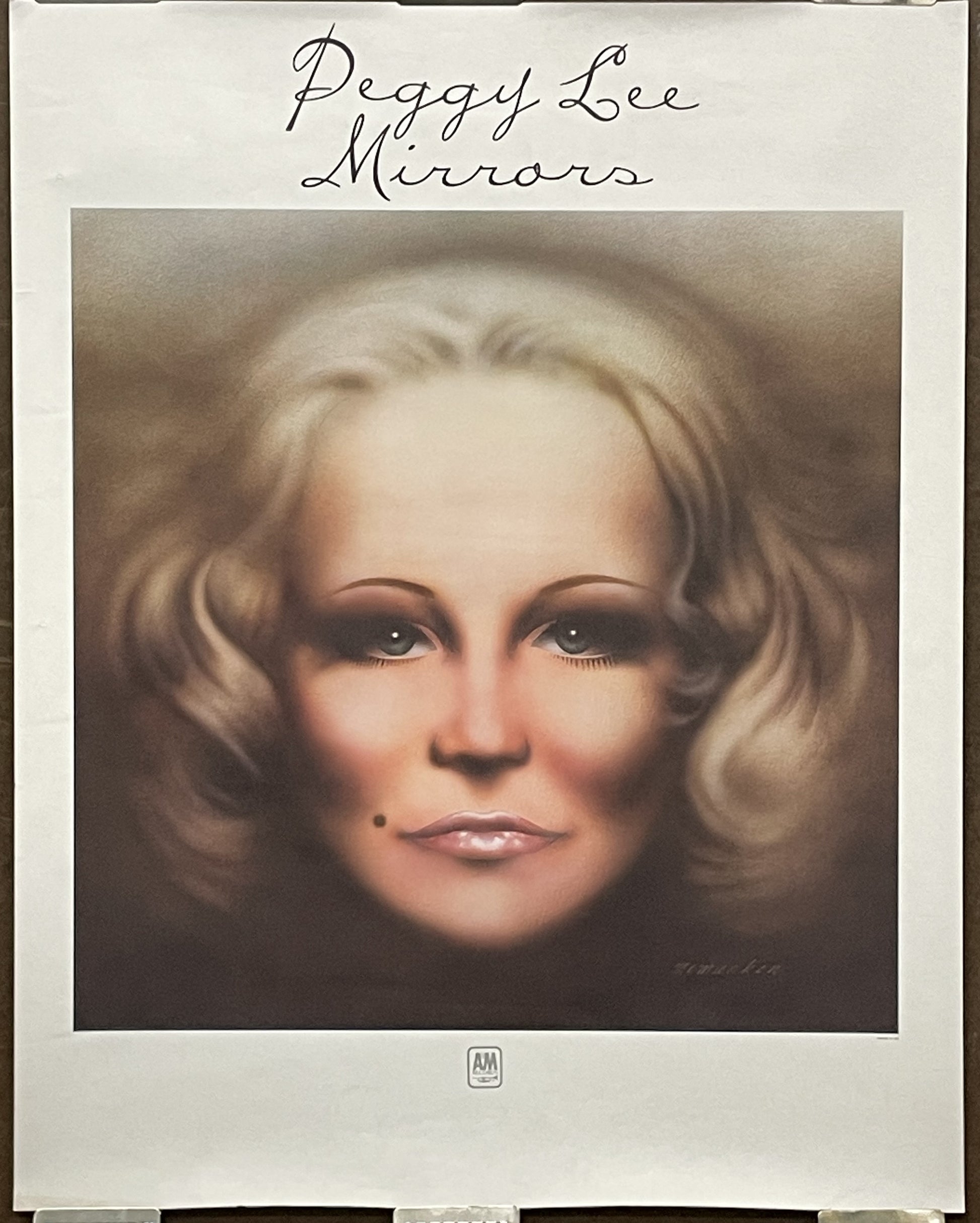 vintage PEGGY LEE - MIRRORS album promo poster, 1975 at Happiest Kid Finds