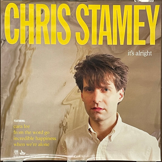 vintage CHRIS STAMEY-It's Alright, promo poster, 1987
