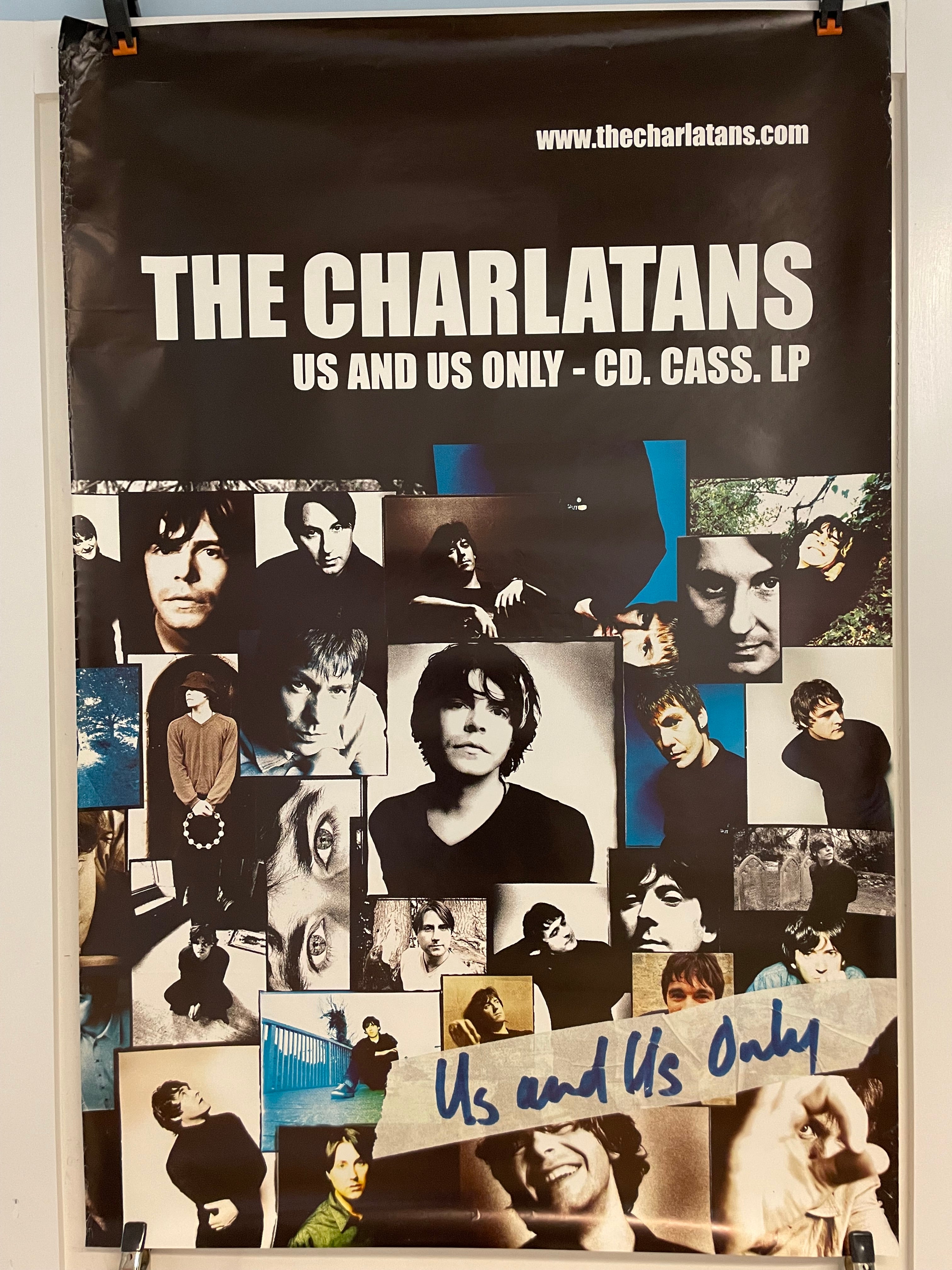 The Charlatans - Us and Us Only, vintage album promo poster, c.1997 - HAPPIEST KID FINDS - Museum-quality antique and vintage posters, original art, preservation and restoration