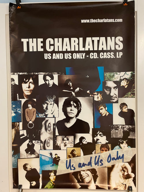 The Charlatans - Us and Us Only, vintage album promo poster, c.1997 - HAPPIEST KID FINDS - Museum-quality antique and vintage posters, original art, preservation and restoration